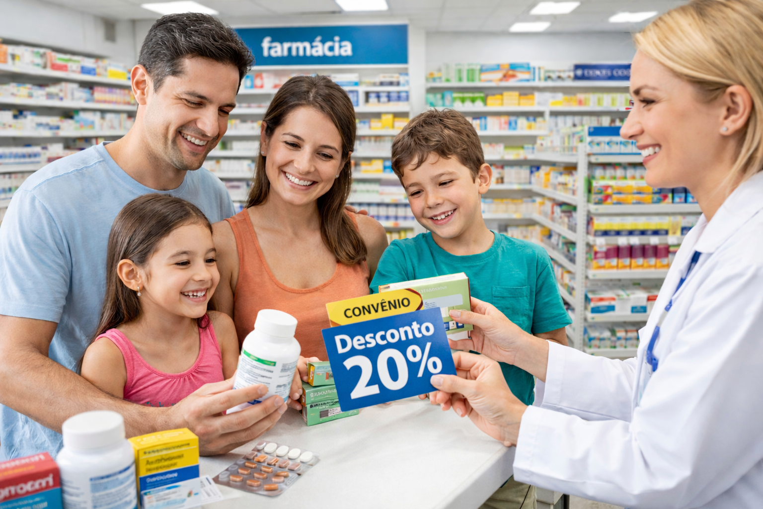 Desconto de 20% em qualquer farmácia de Caruaru